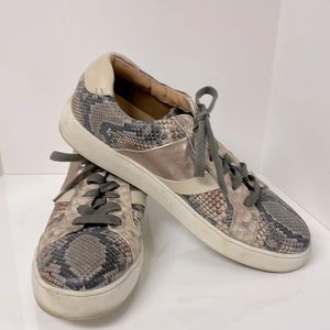 Frye & Company Snakeskin Fashion Sneakers with Copper Detail